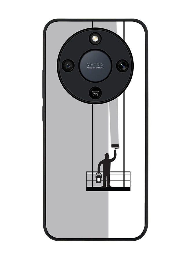 For Honor X9d / Magic8 Lite / X70 Case,Slim fit Camera Protection, Shockproof Thin Phone cover  - Paint Hanger (Grey)